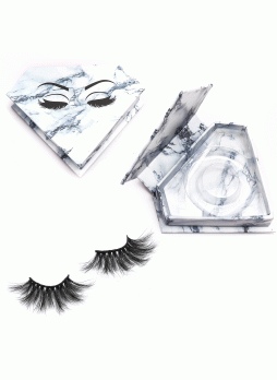 5D 25mm Mink Eyelashes with False Eyelashes Packaging Box Fake 5D Mink Lashes Boxes Strip Diamond Magnetic Case Minimum 20 pairs